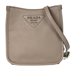 Mini Shoulder Bag, Leather, Grey, 31/D, DB/B/S, 3*